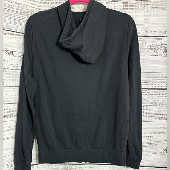 Marine layer Sweatshirt Womens Size XS zip up hoodie cotton Model Blend Black - Picture 4 of 11